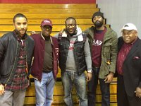 New Shaw Alumni Chapter members with President Jackson  (far right) and VP Linton (2nd from left)